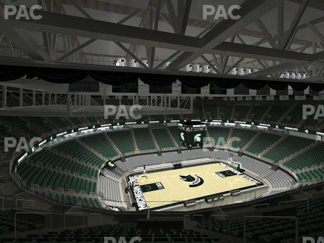 Seating view for Jack Breslin Student Events Center Section Bleachers 212