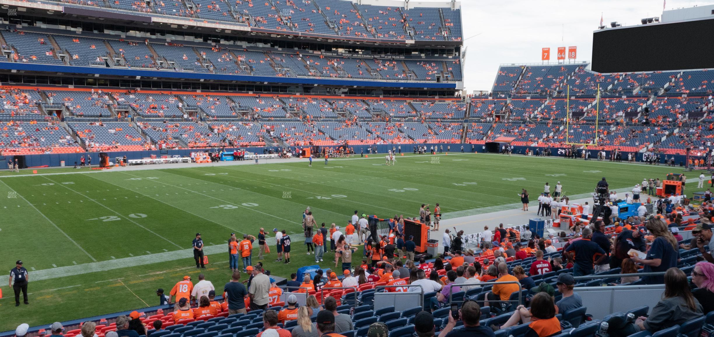 Seating view for Empower Field at Mile High Section 108