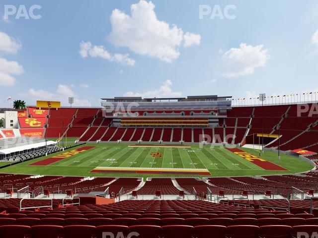 Seating view for Los Angeles Memorial Coliseum Section 221 B