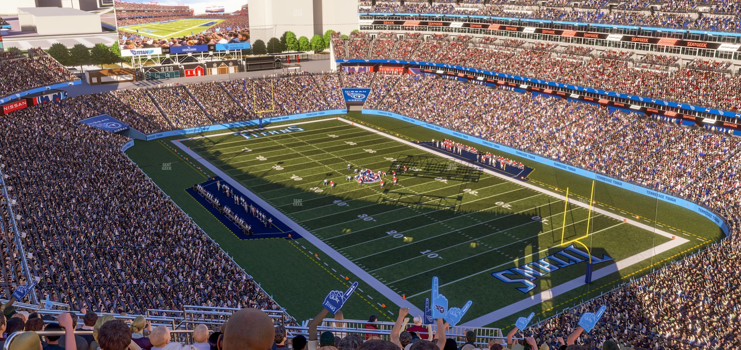 Seating view for Nissan Stadium Section Upper 326