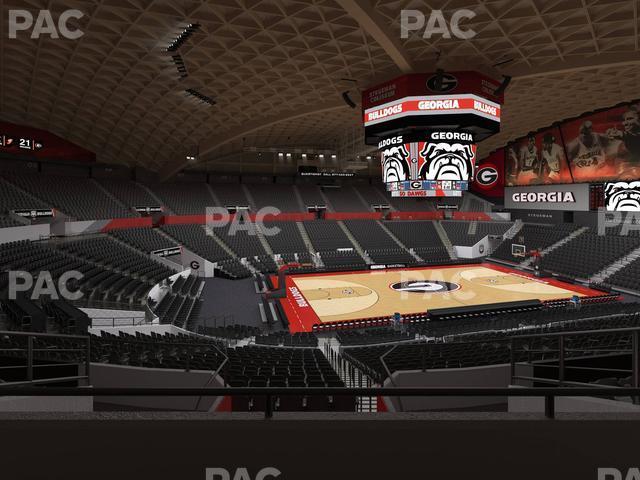 Seating view for Stegeman Coliseum Section Hh