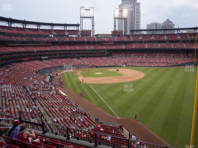 Seating view for Busch Stadium Section Right Field Loge 231