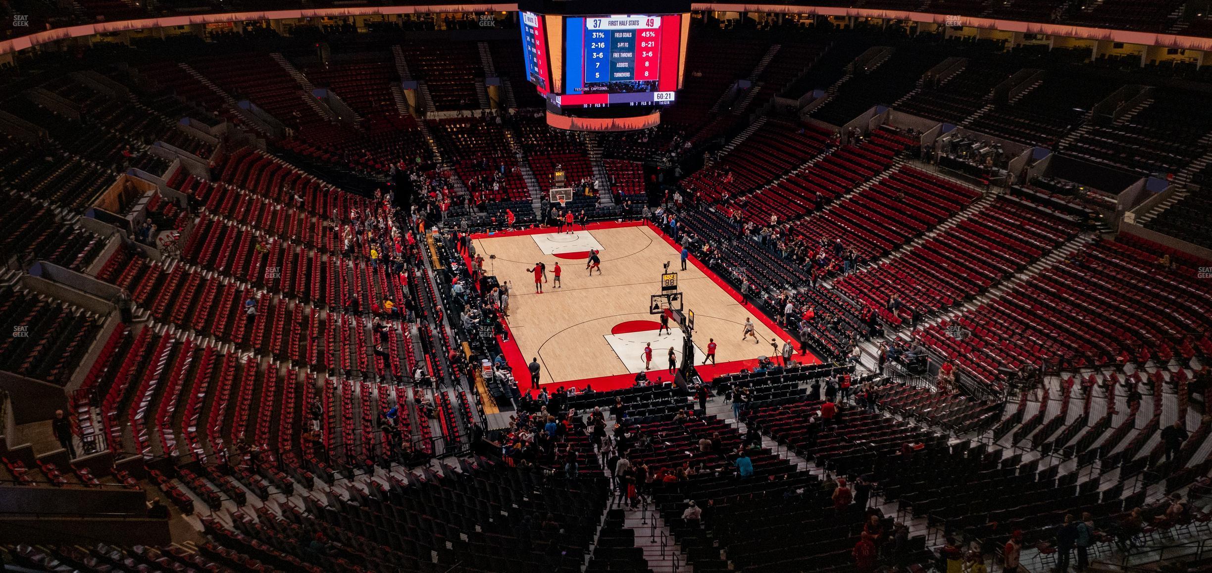 Seating view for Moda Center Section 328