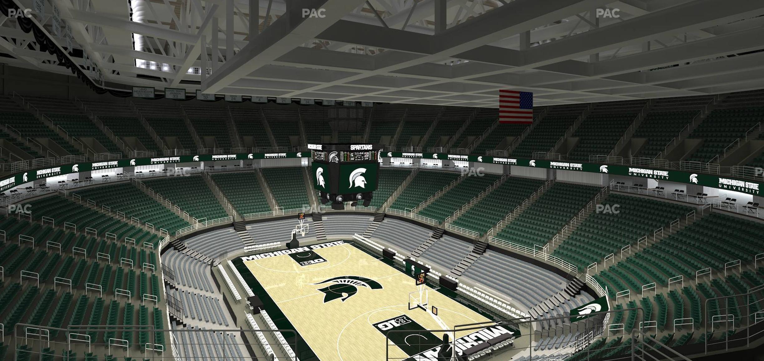 Seating view for Jack Breslin Student Events Center Section 221