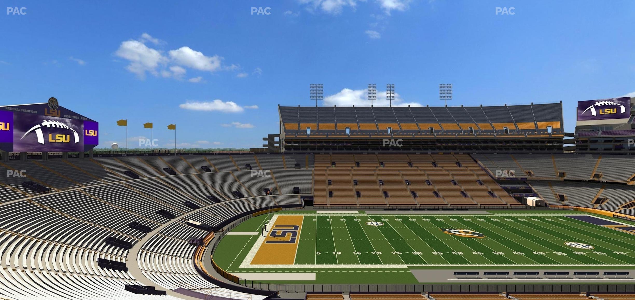 Seating view for Tiger Stadium Section Club 109