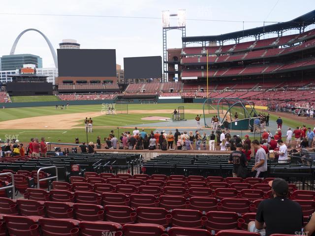 Seating view for Busch Stadium Section Home Field Box 154