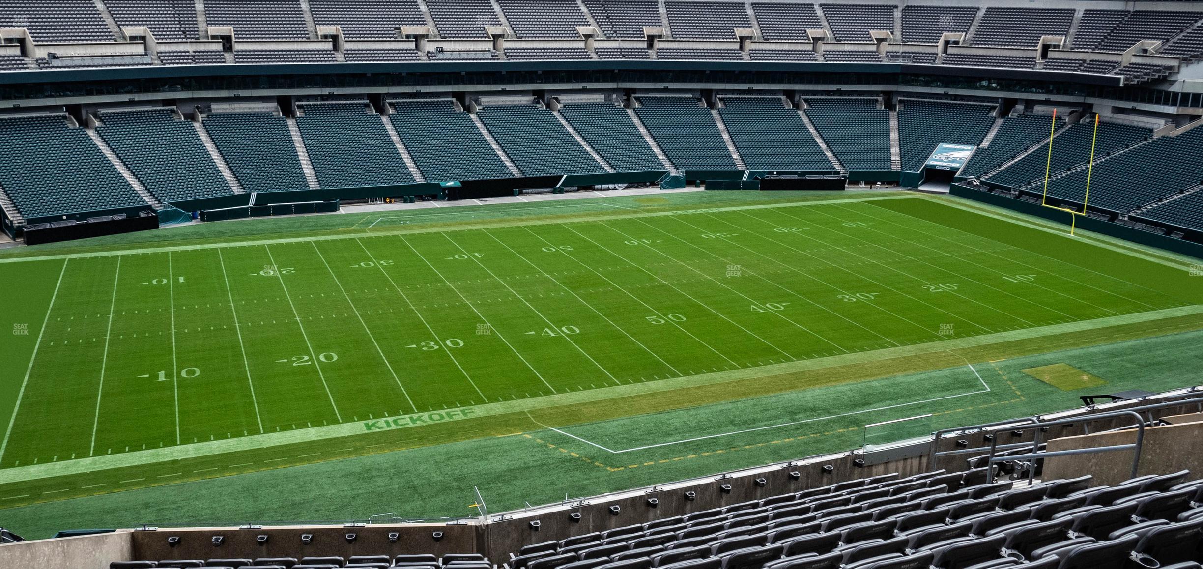 Seating view for Lincoln Financial Field Section C 38