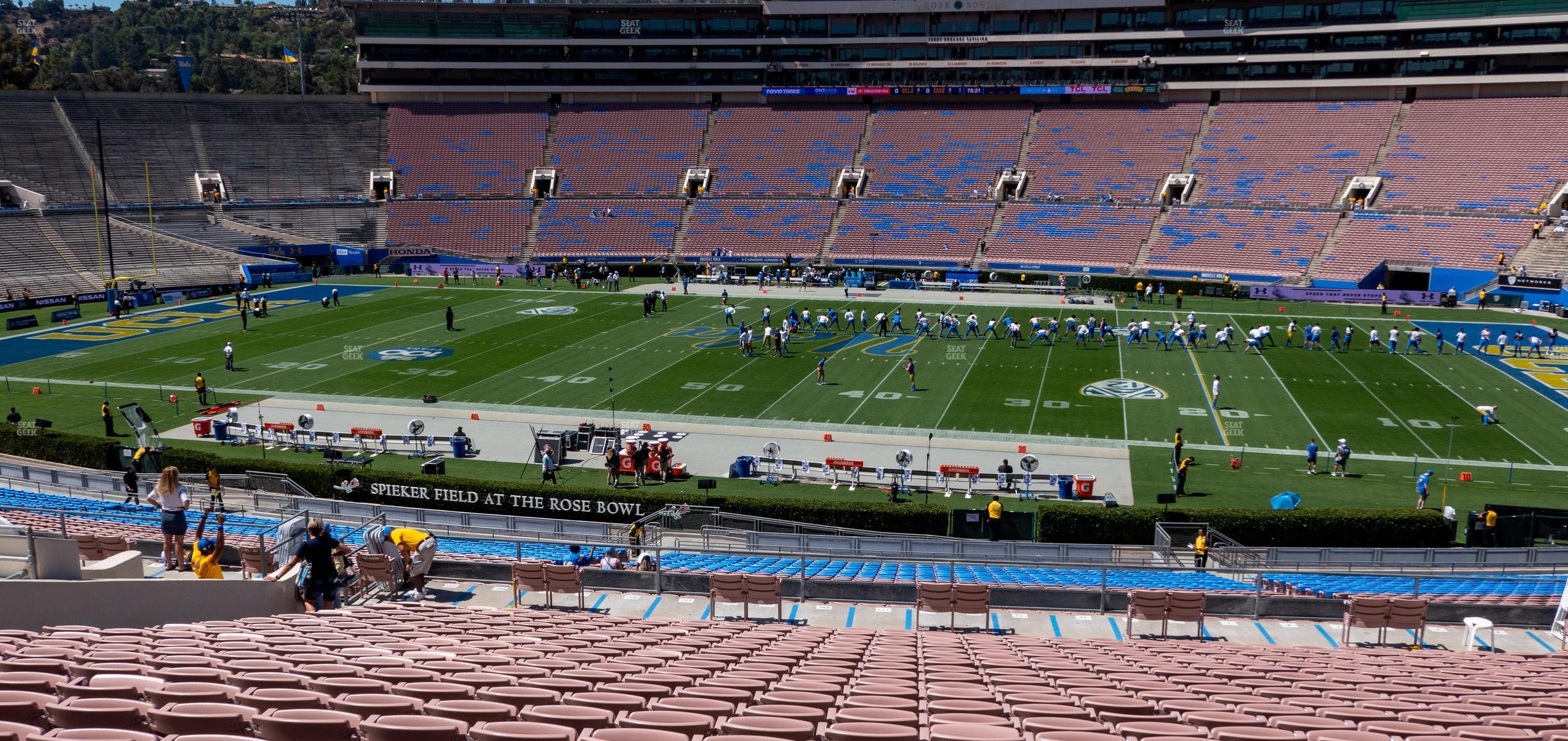 Seating view for Rose Bowl Stadium Section Upper 6