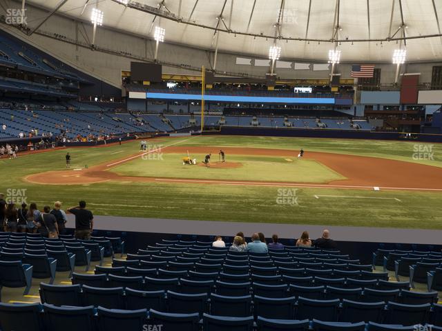 Seating view for Tropicana Field Section 114