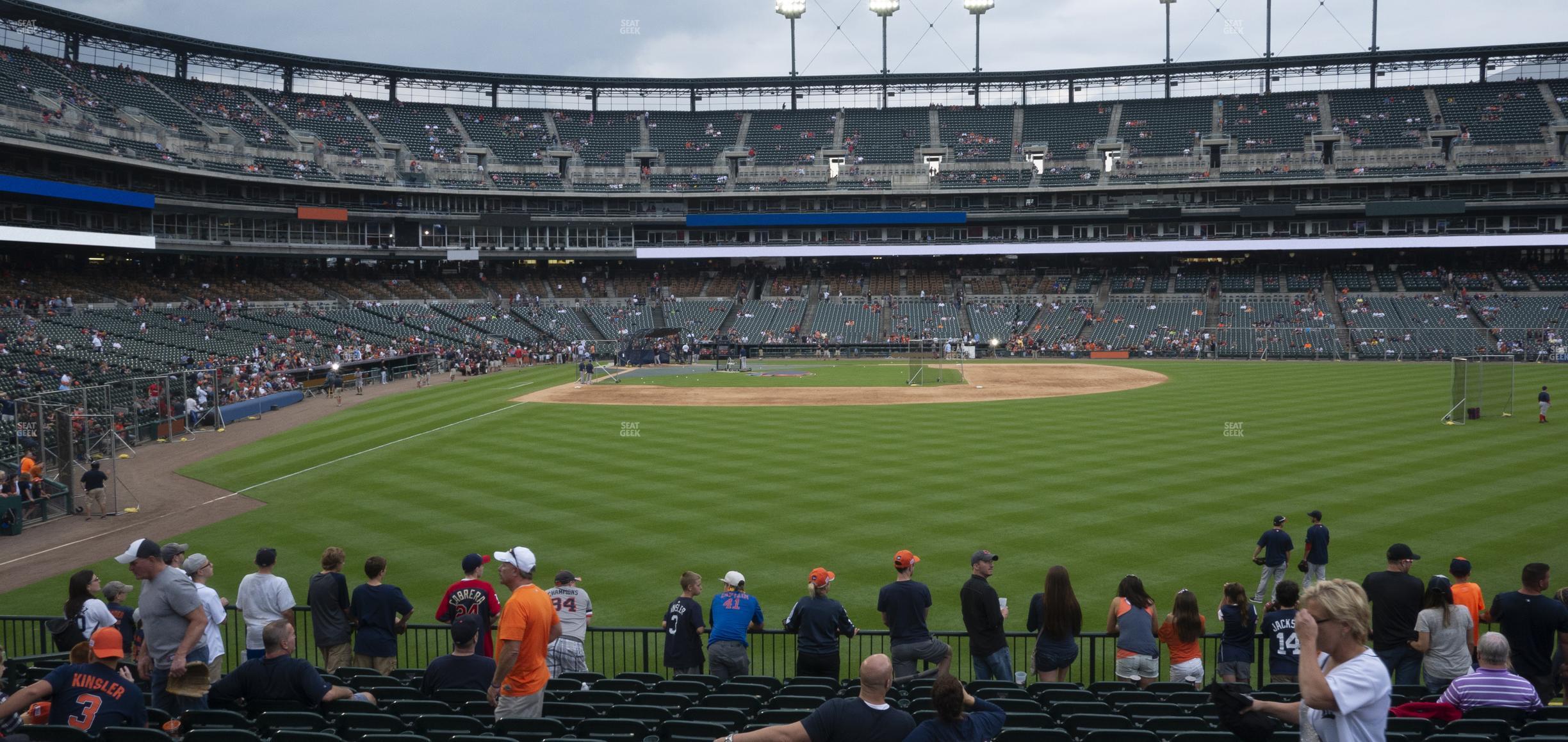 Seating view for Comerica Park Section 105