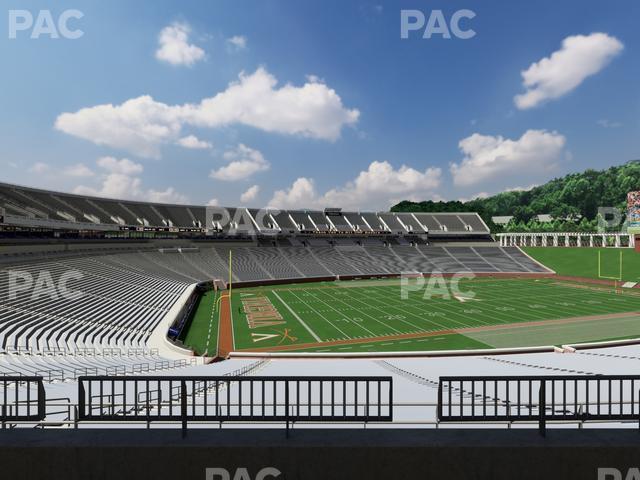 Seating view for Scott Stadium Section Loge 311