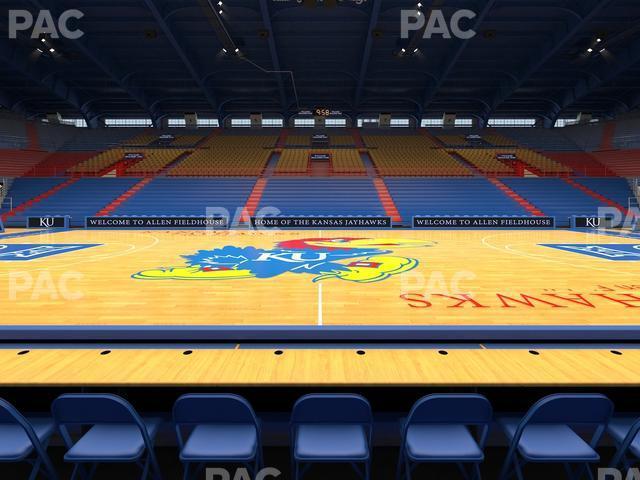 Seating view for Allen Fieldhouse Section S