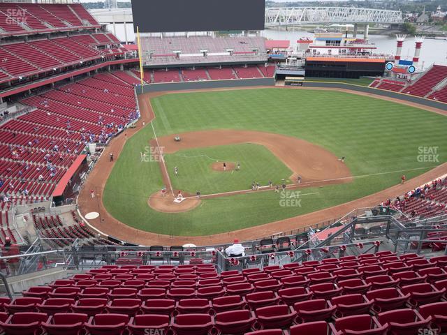 Seating view for Great American Ball Park Section 527