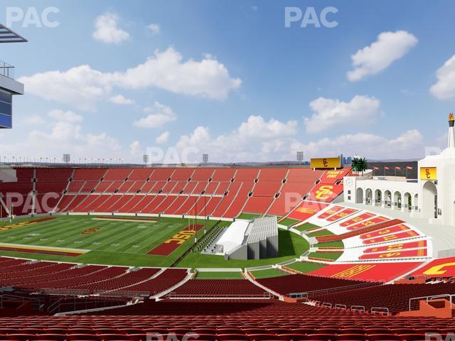 Seating view for Los Angeles Memorial Coliseum Section 302