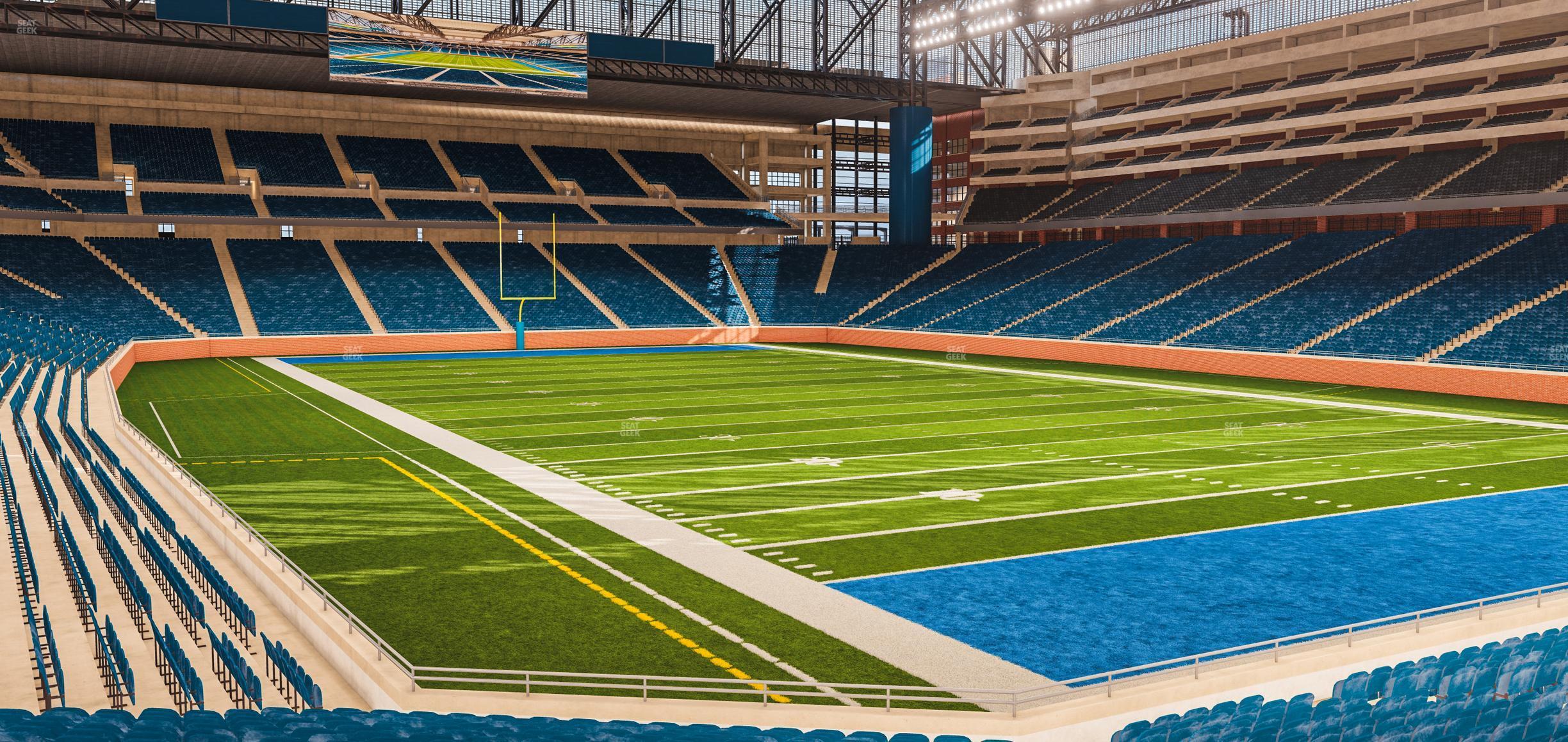 Seating view for Ford Field Section 134