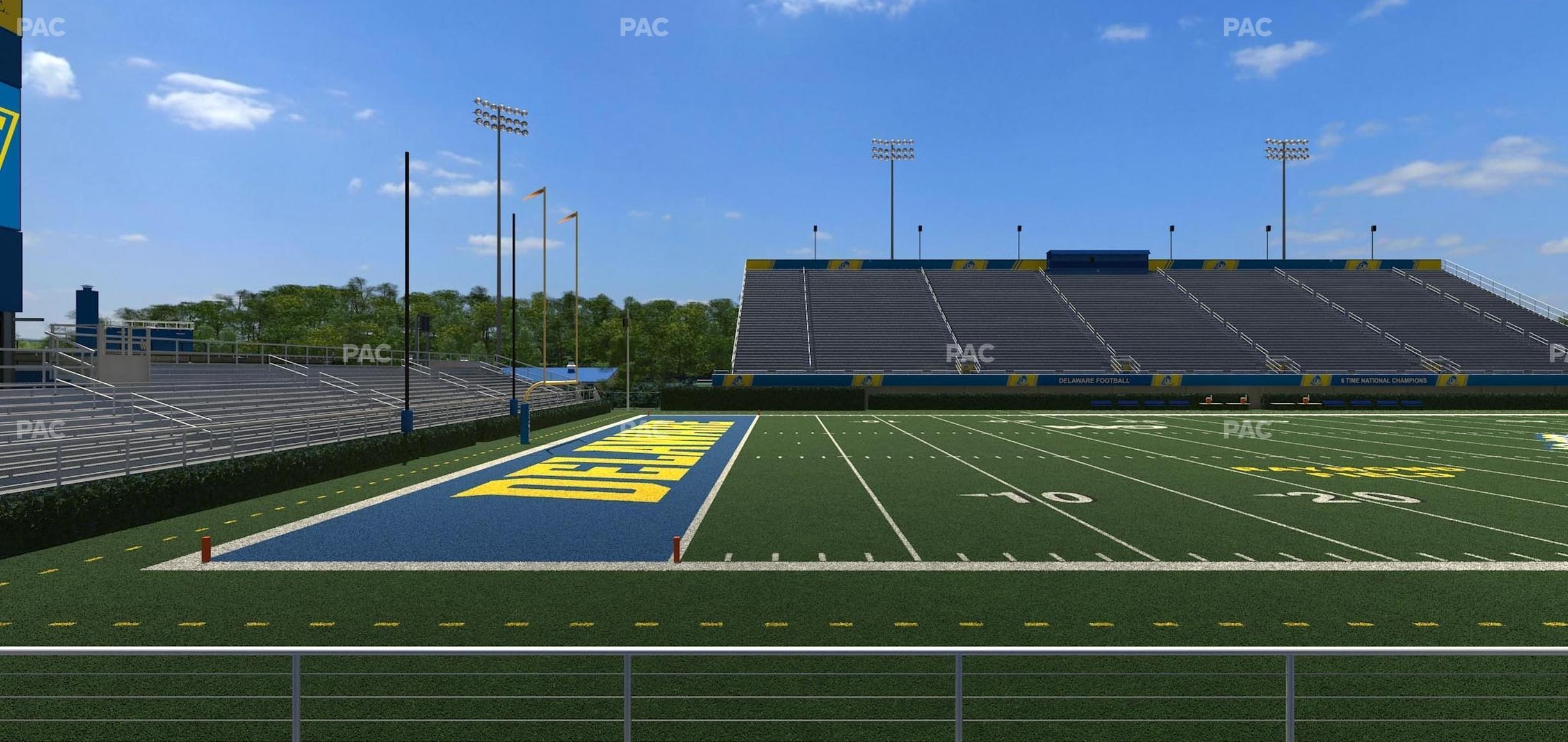 Seating view for Delaware Stadium Section 110