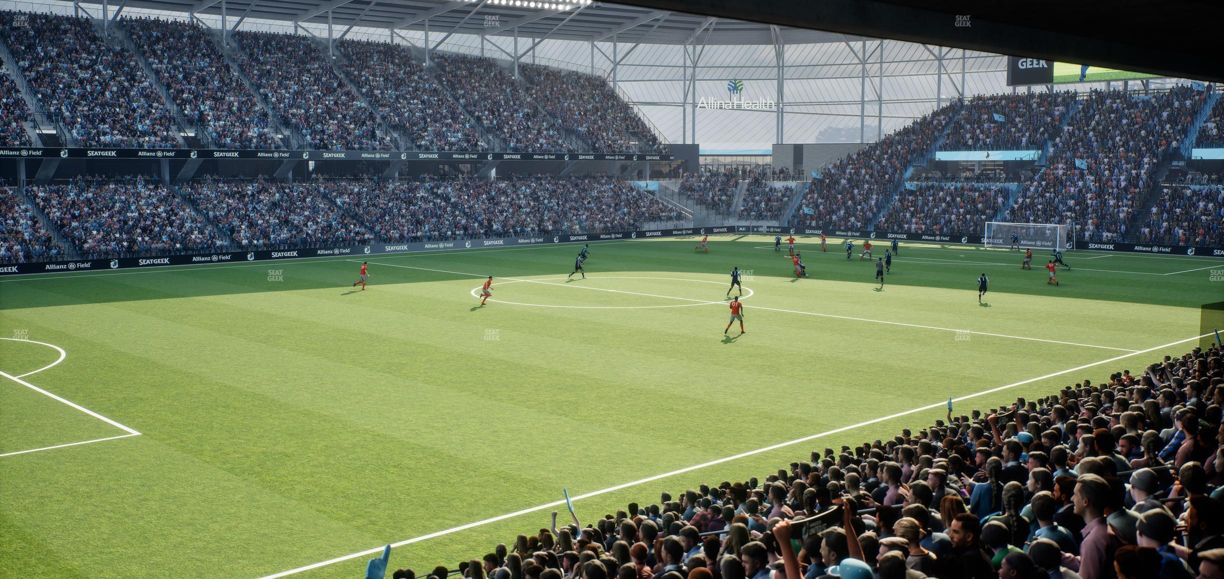 Seating view for Allianz Field Section Loge 36 C