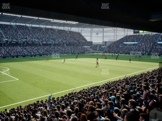 Seating view for Allianz Field Section Loge 36 C