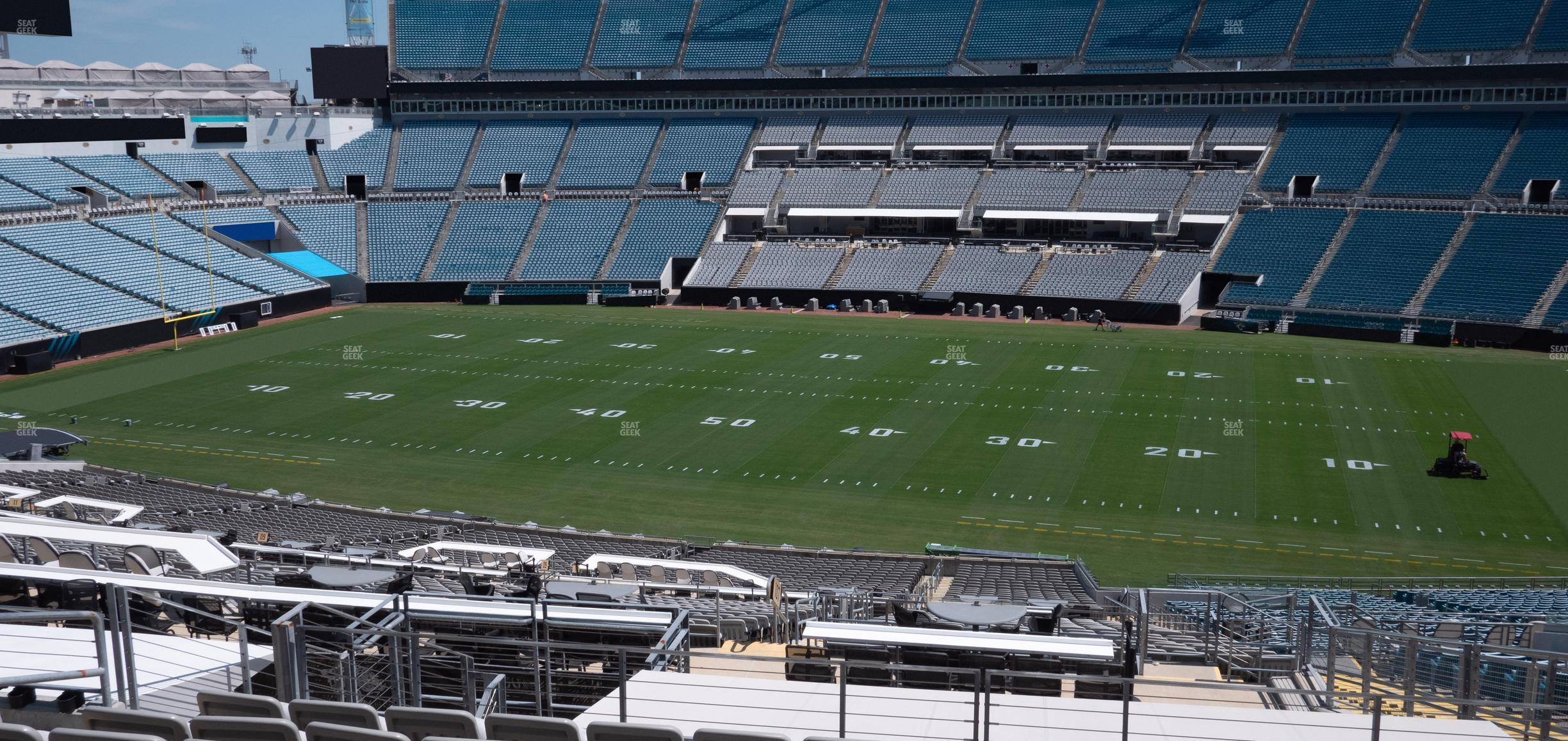 Seating view for EverBank Stadium Section Gallagher Club 207