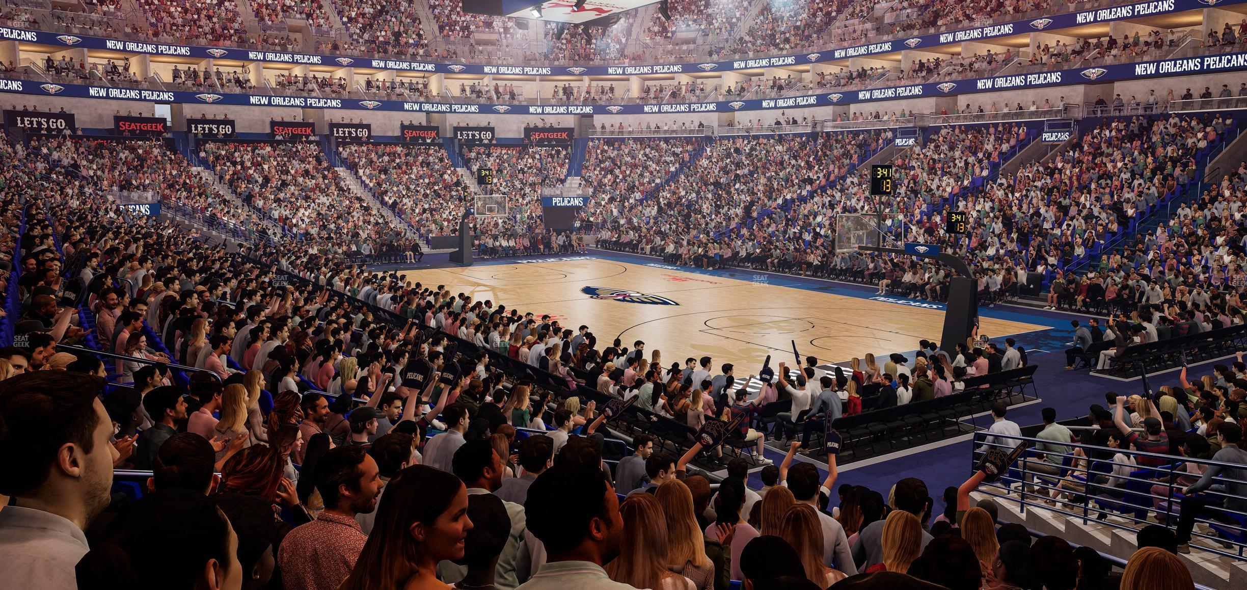 Seating view for Smoothie King Center Section 121