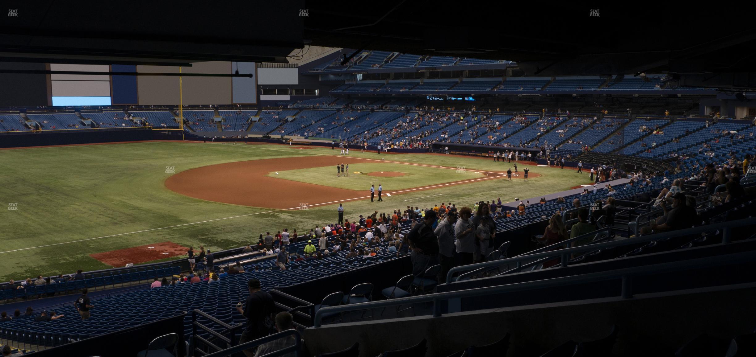 Seating view for Tropicana Field Section 129