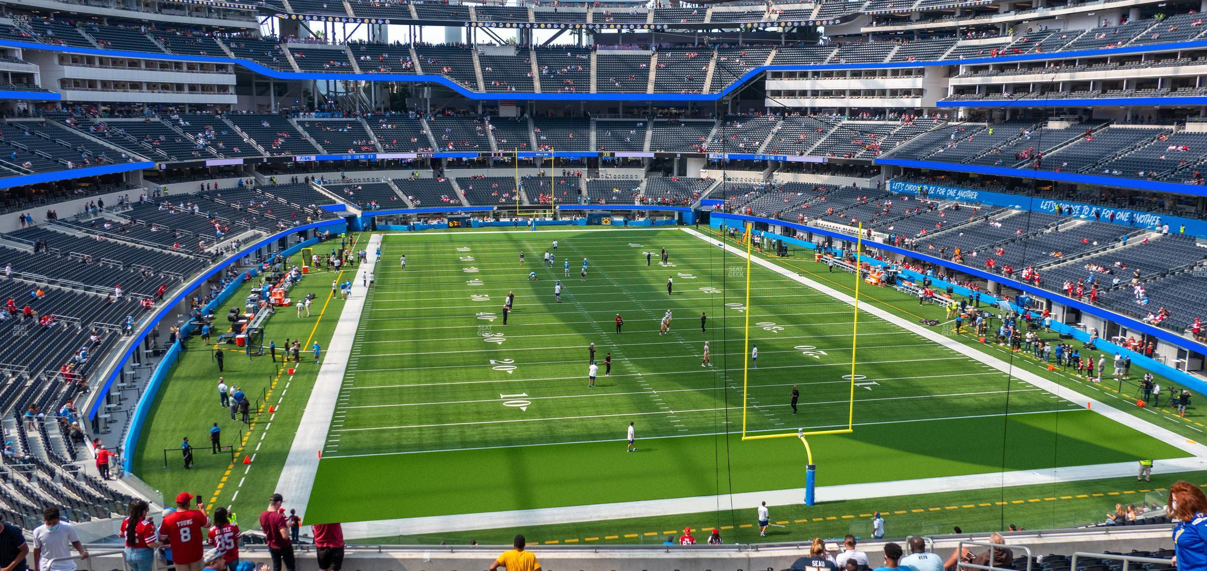 Seating view for SoFi Stadium Section 231