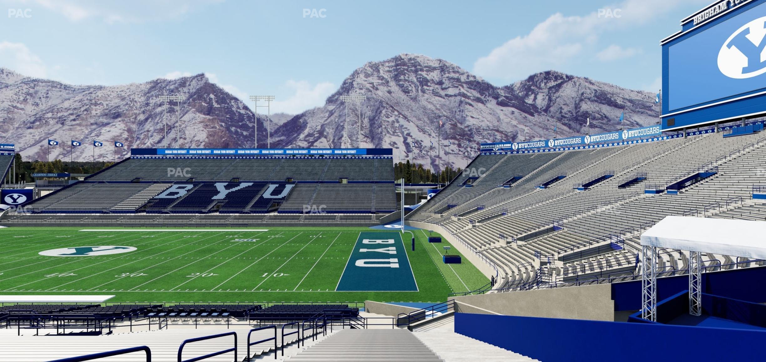 Seating view for LaVell Edwards Stadium Section 1