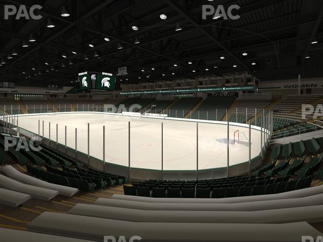 Seating view for Munn Ice Arena Section E