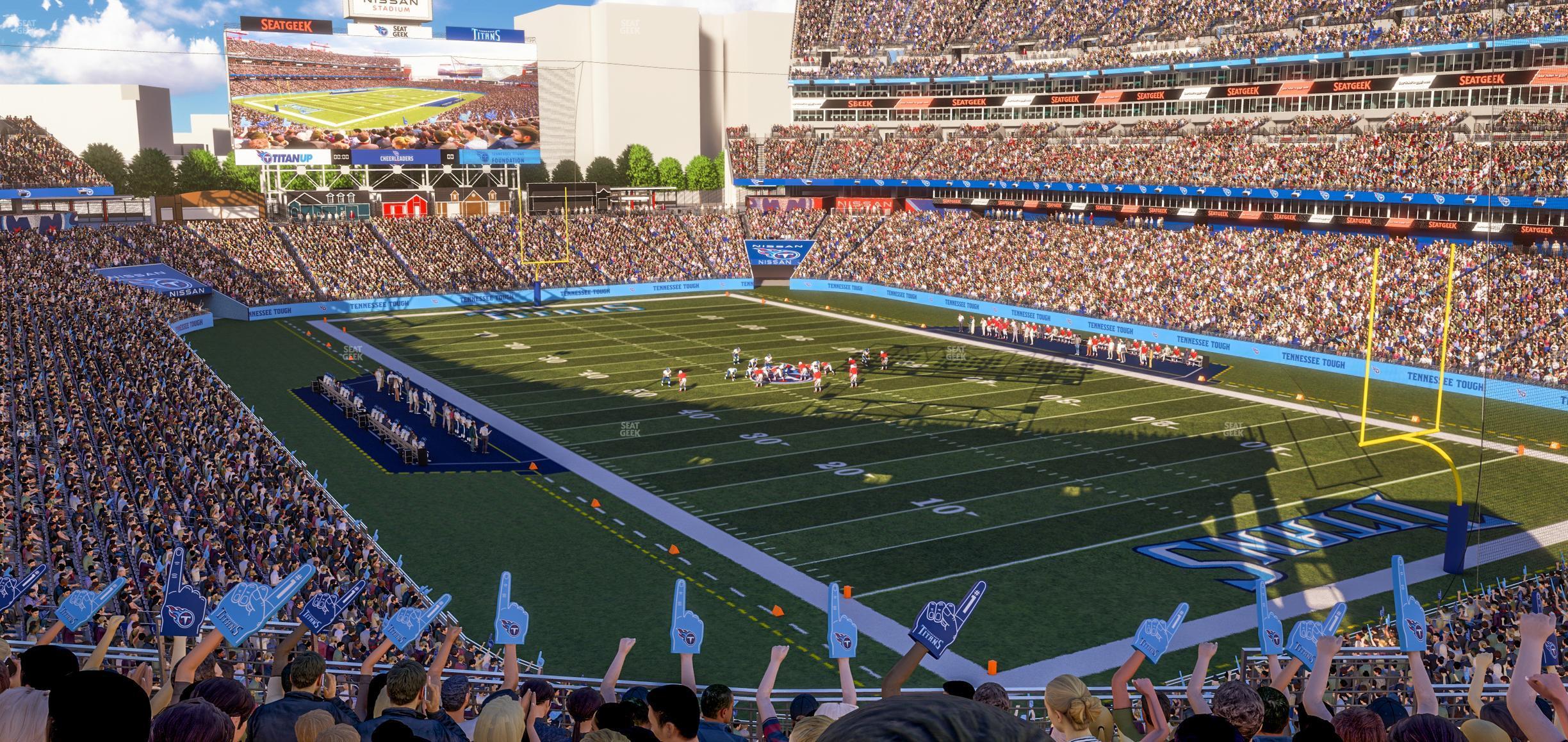 Seating view for Nissan Stadium Section 226