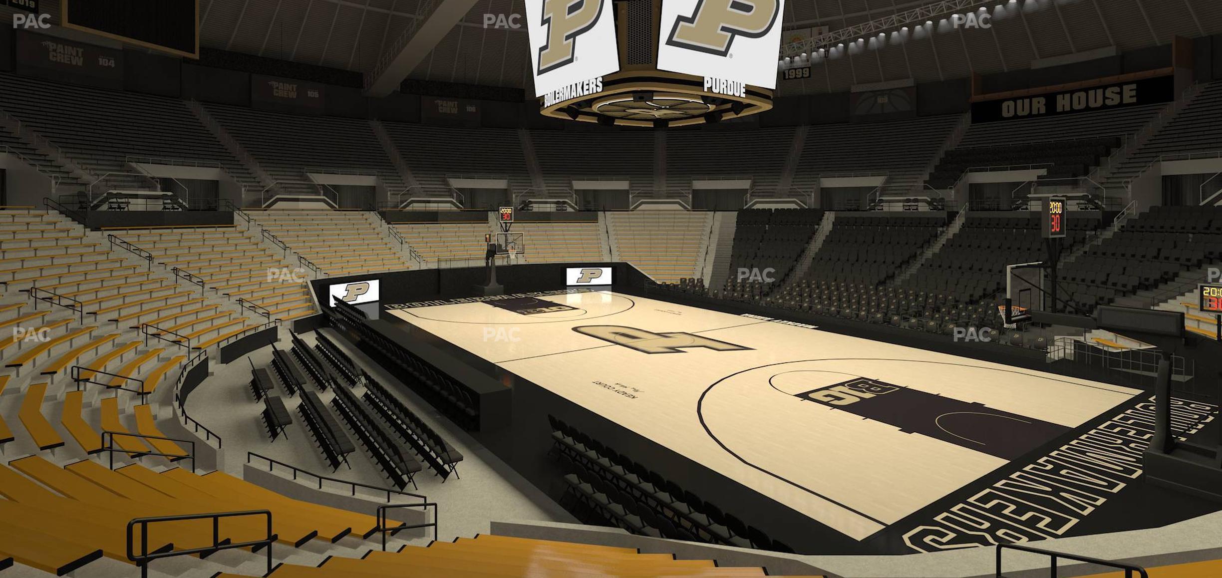 Seating view for Mackey Arena Section Lower 16