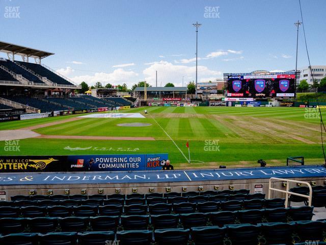 Seating view for Rio Grande Credit Union Field at Isotopes Park Section 112