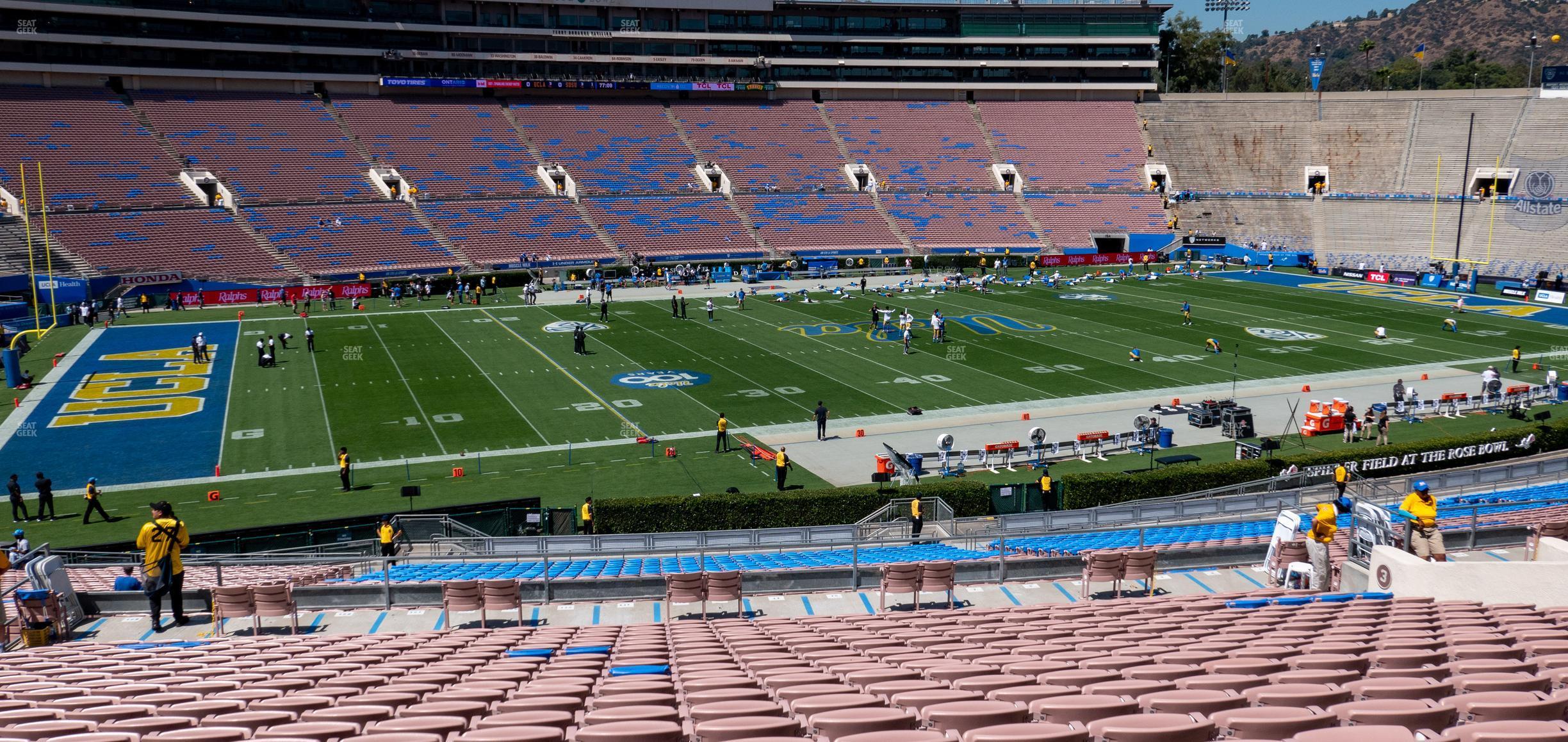 Seating view for Rose Bowl Stadium Section Upper 2