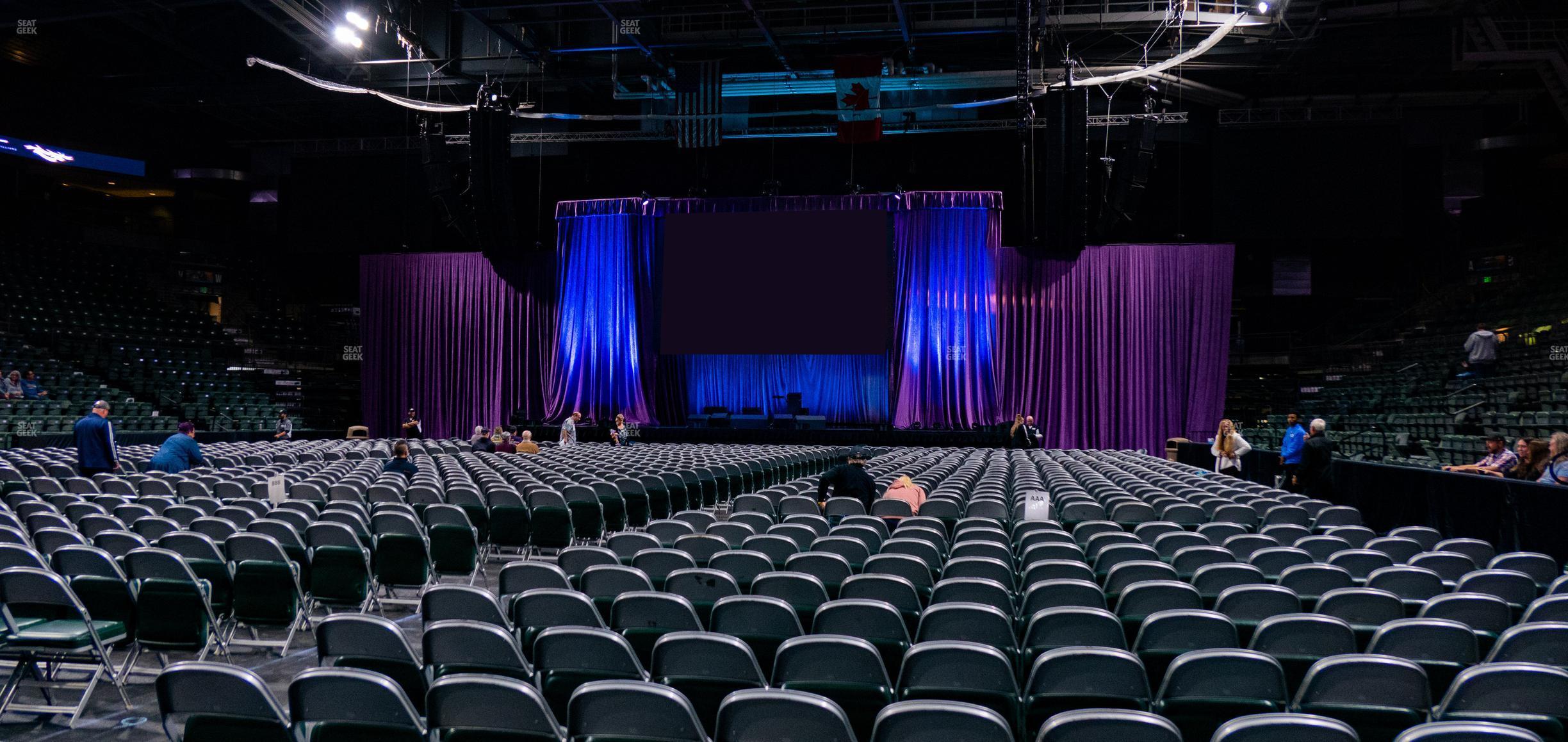 Seating view for Blue Arena at The Ranch Events Complex Section Floor Ddd