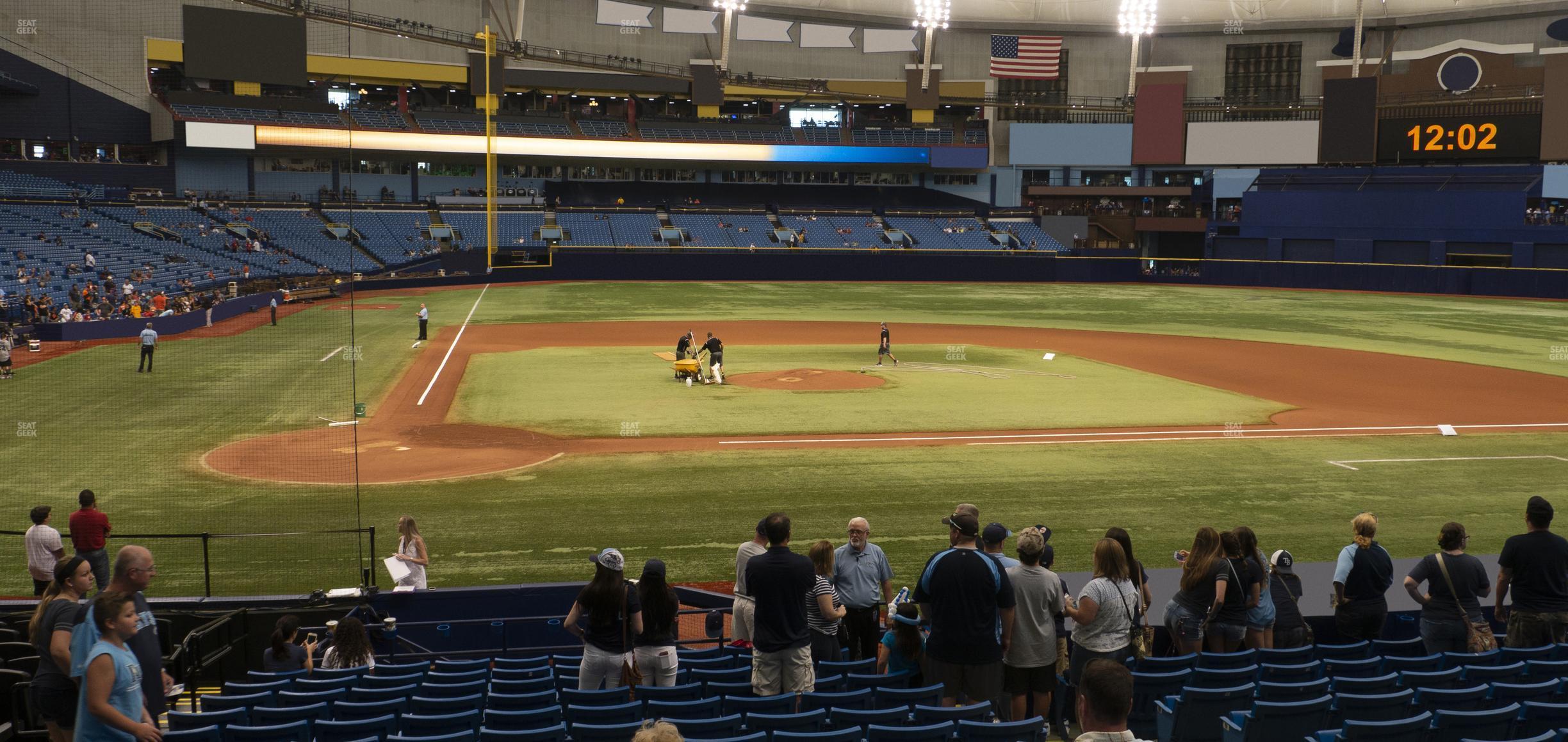 Seating view for Tropicana Field Section 110