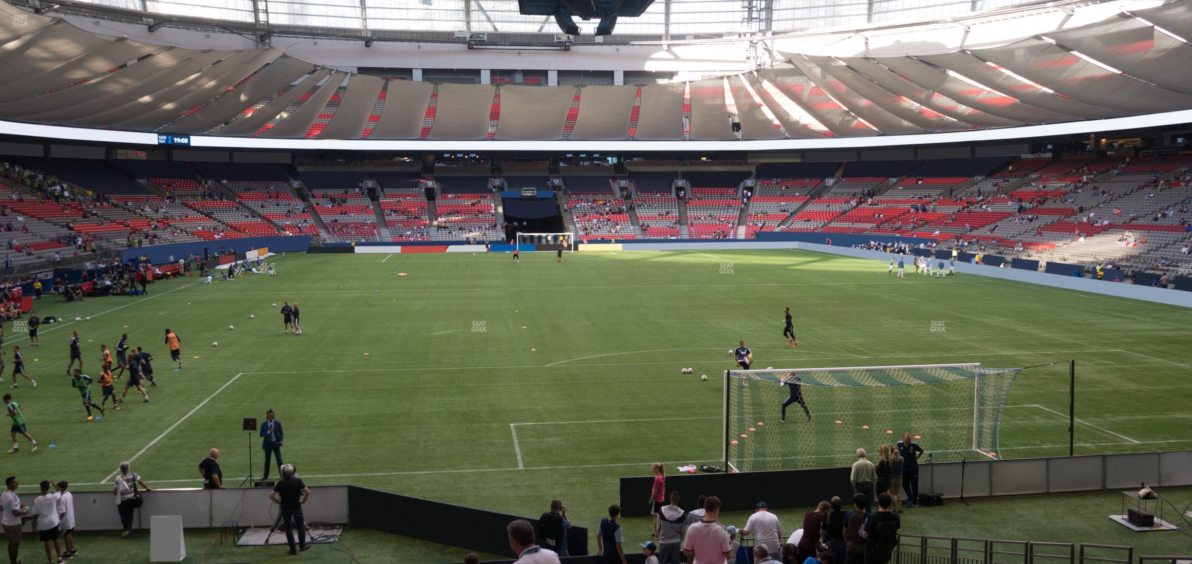 Seating view for BC Place Stadium Section 201