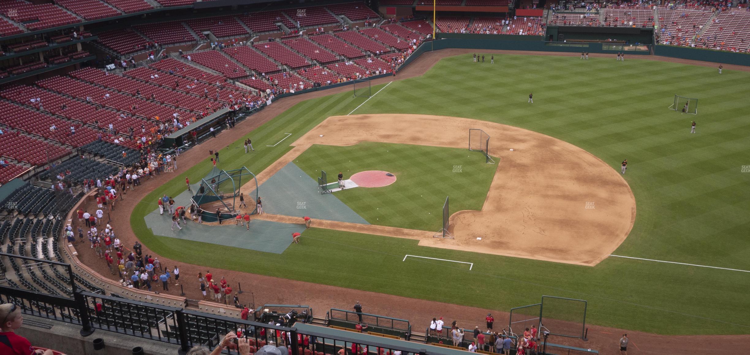 Seating view for Busch Stadium Section Infield Pavilion 342