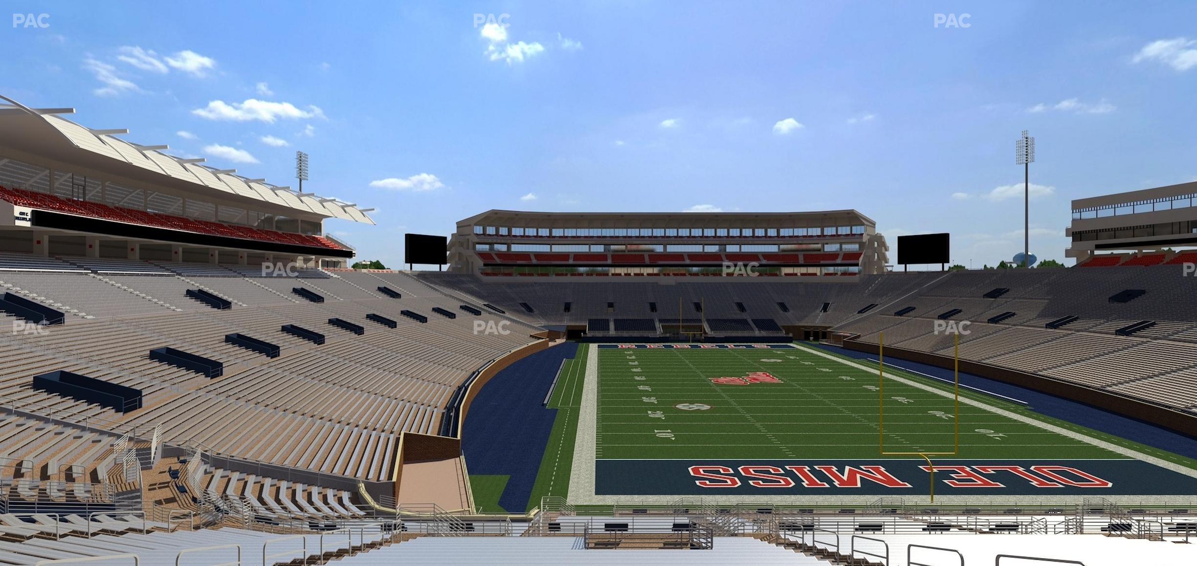 Seating view for Vaught Hemingway Stadium Section Student N 8