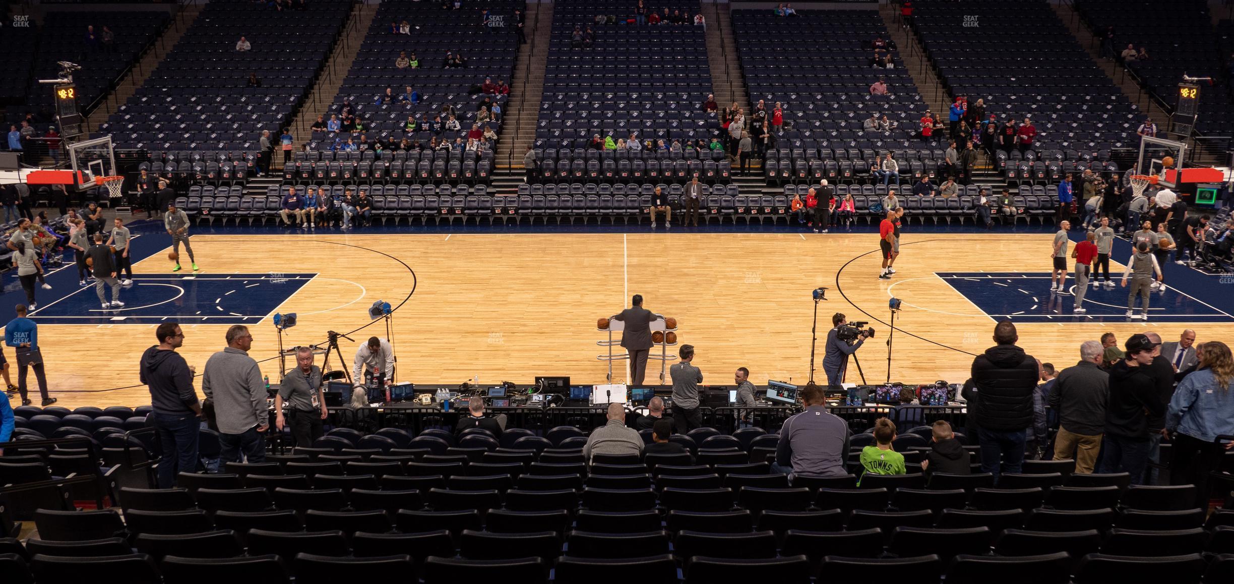 Seating view for Target Center Section 131