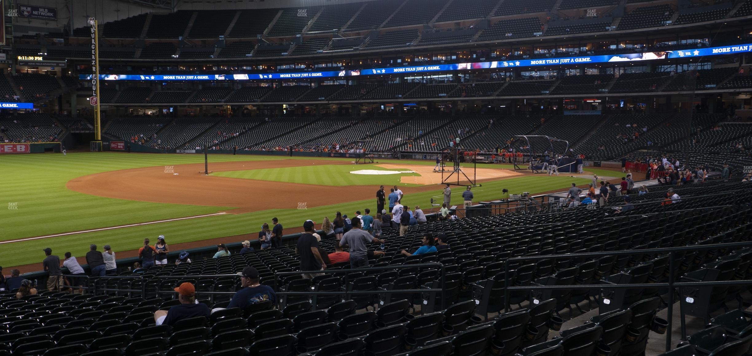 Seating view for Minute Maid Park Section 109