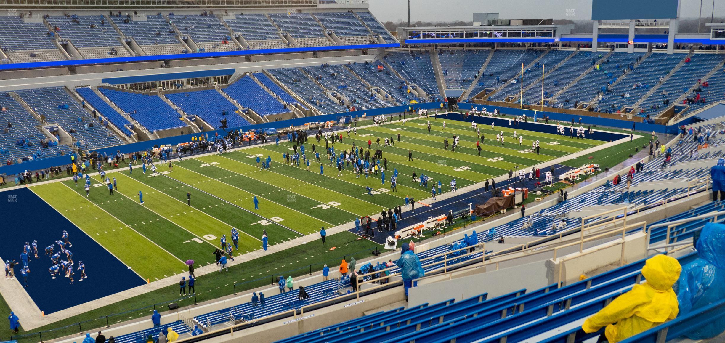 Seating view for Kroger Field Section 202