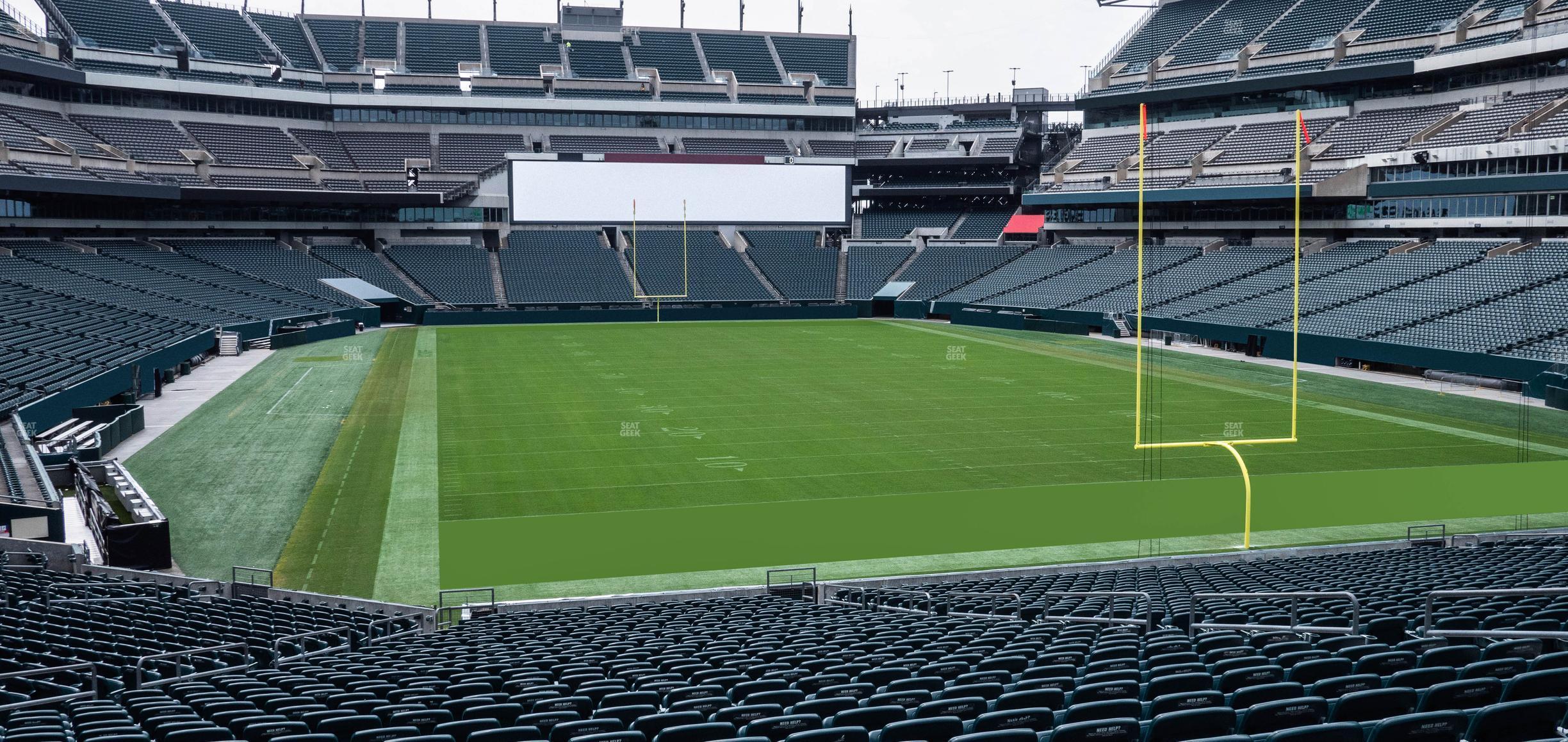 Seating view for Lincoln Financial Field Section 127