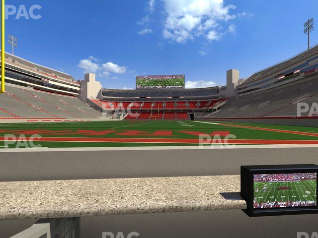 Seating view for Razorback Stadium Section Loge 5