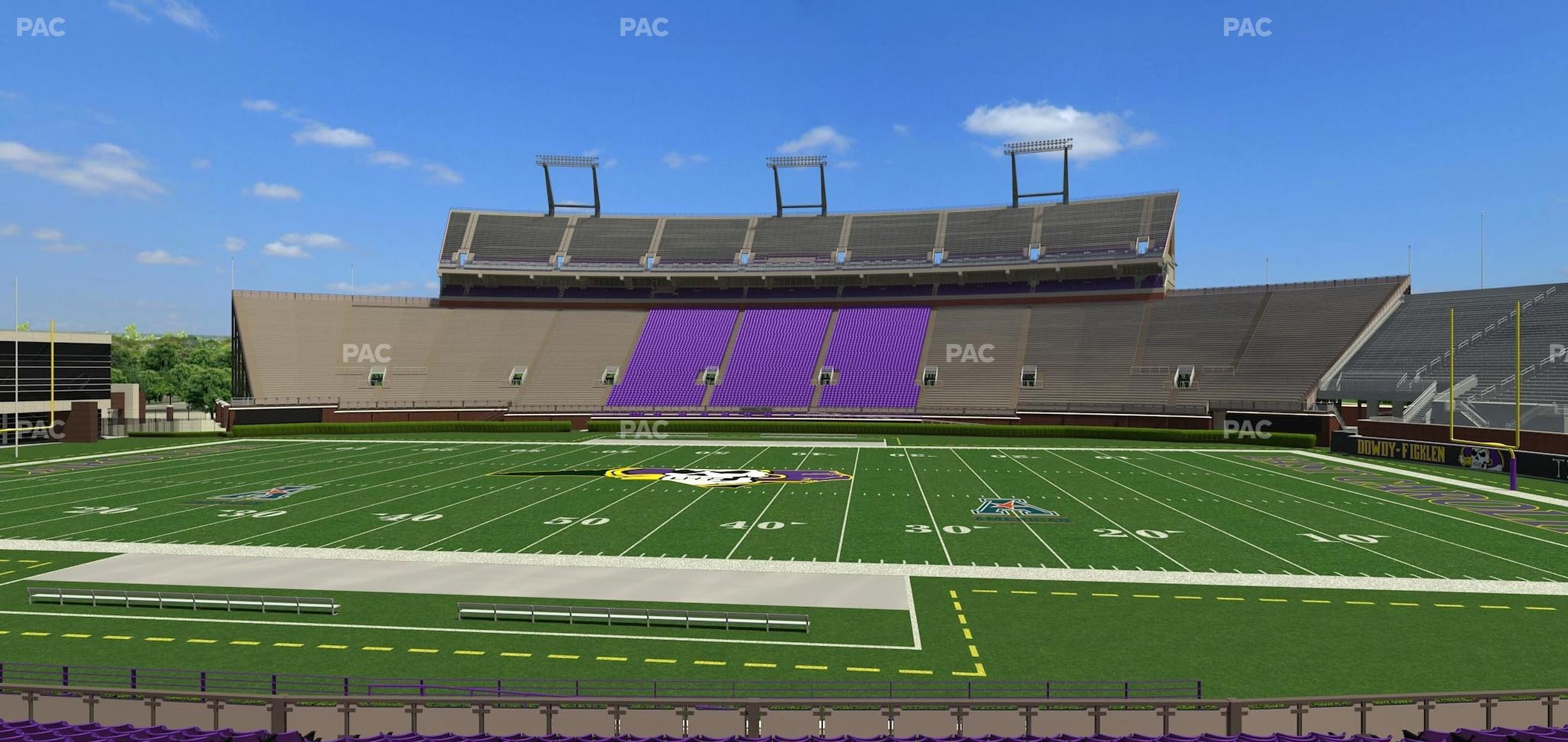 Seating view for Dowdy-Ficklen Stadium Section 5