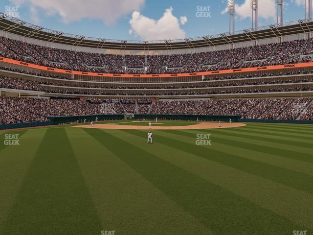 Seating view for Progressive Field Section 101 2