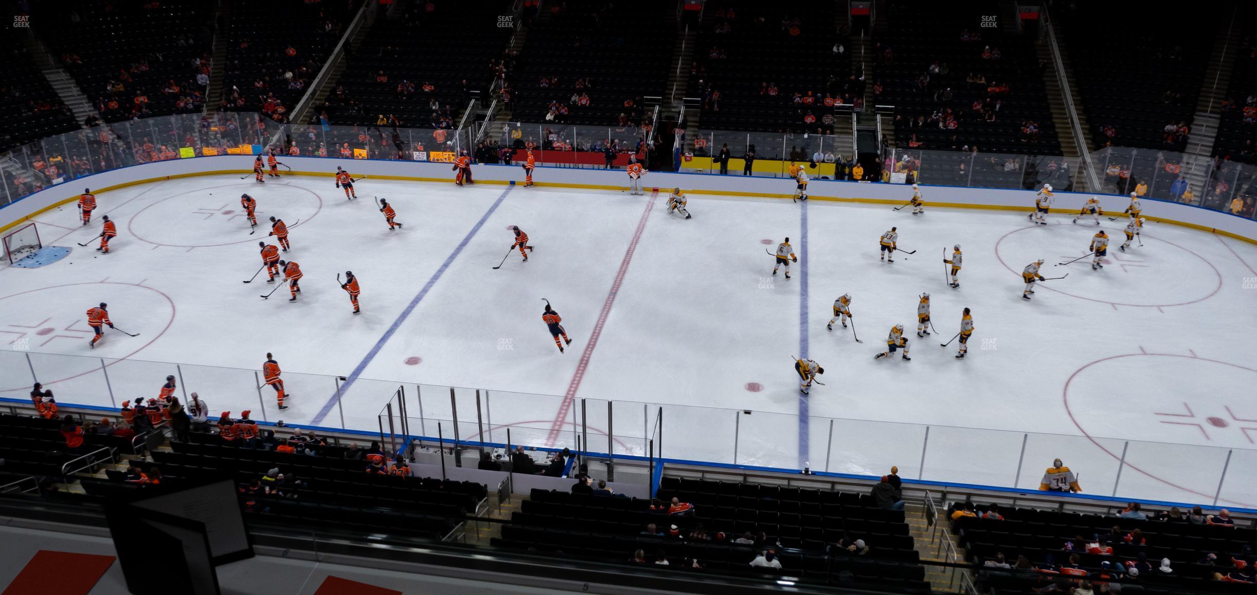 Seating view for Rogers Place Section Loge 24