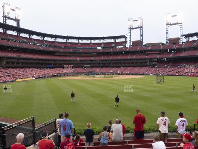 Seating view for Busch Stadium Section Lower Right Field Bleachers 105