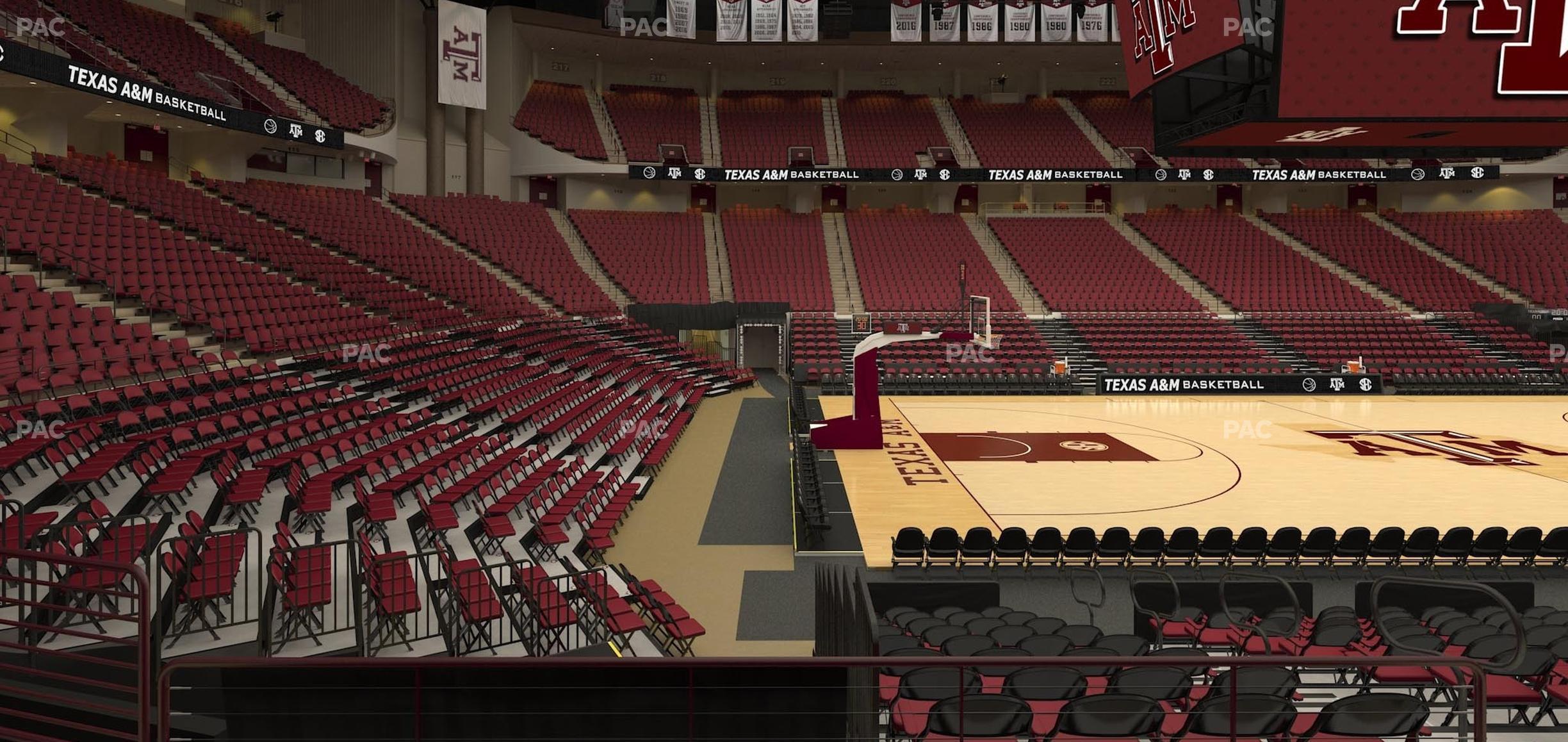 Seating view for Reed Arena Section 107