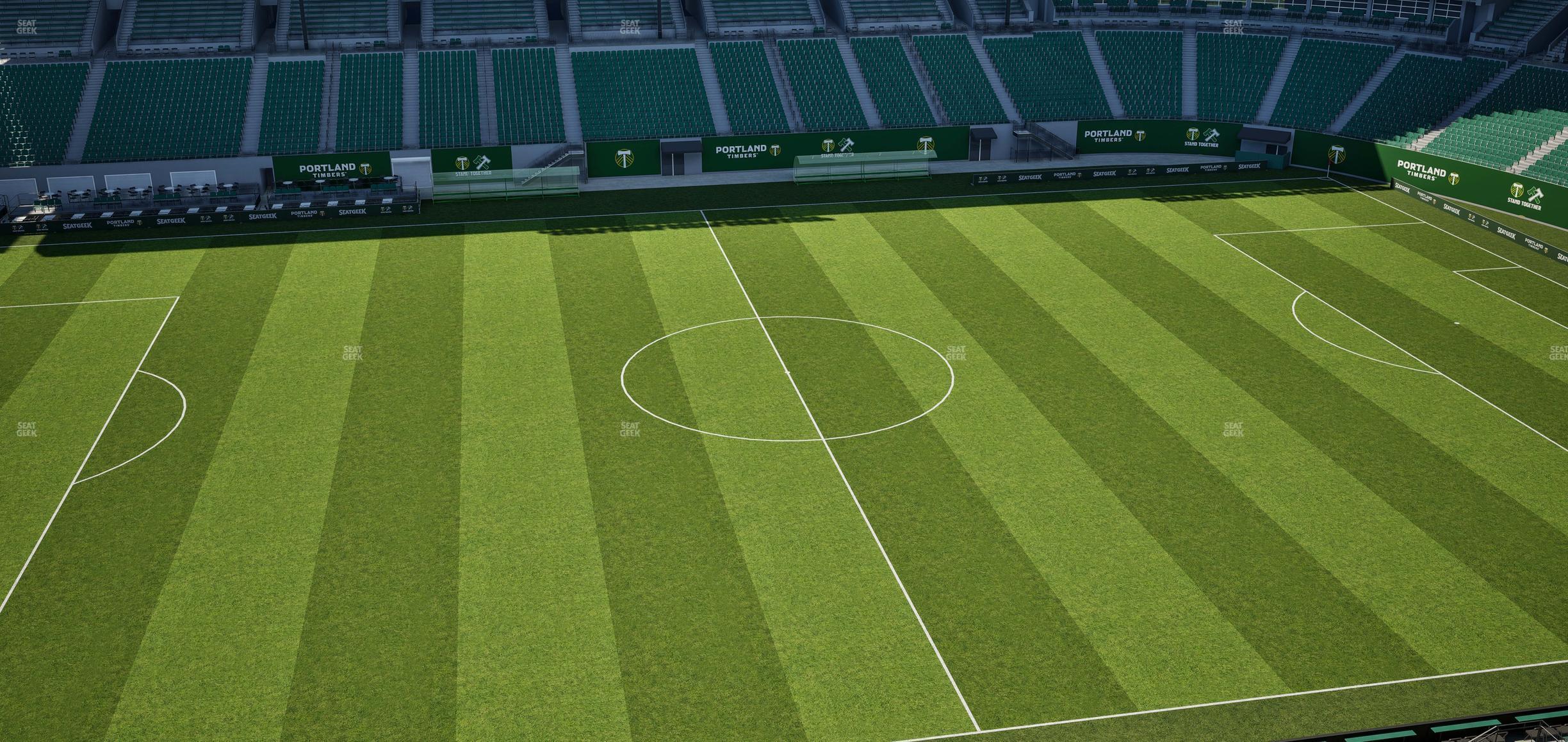 Seating view for Providence Park Section East Vista 4