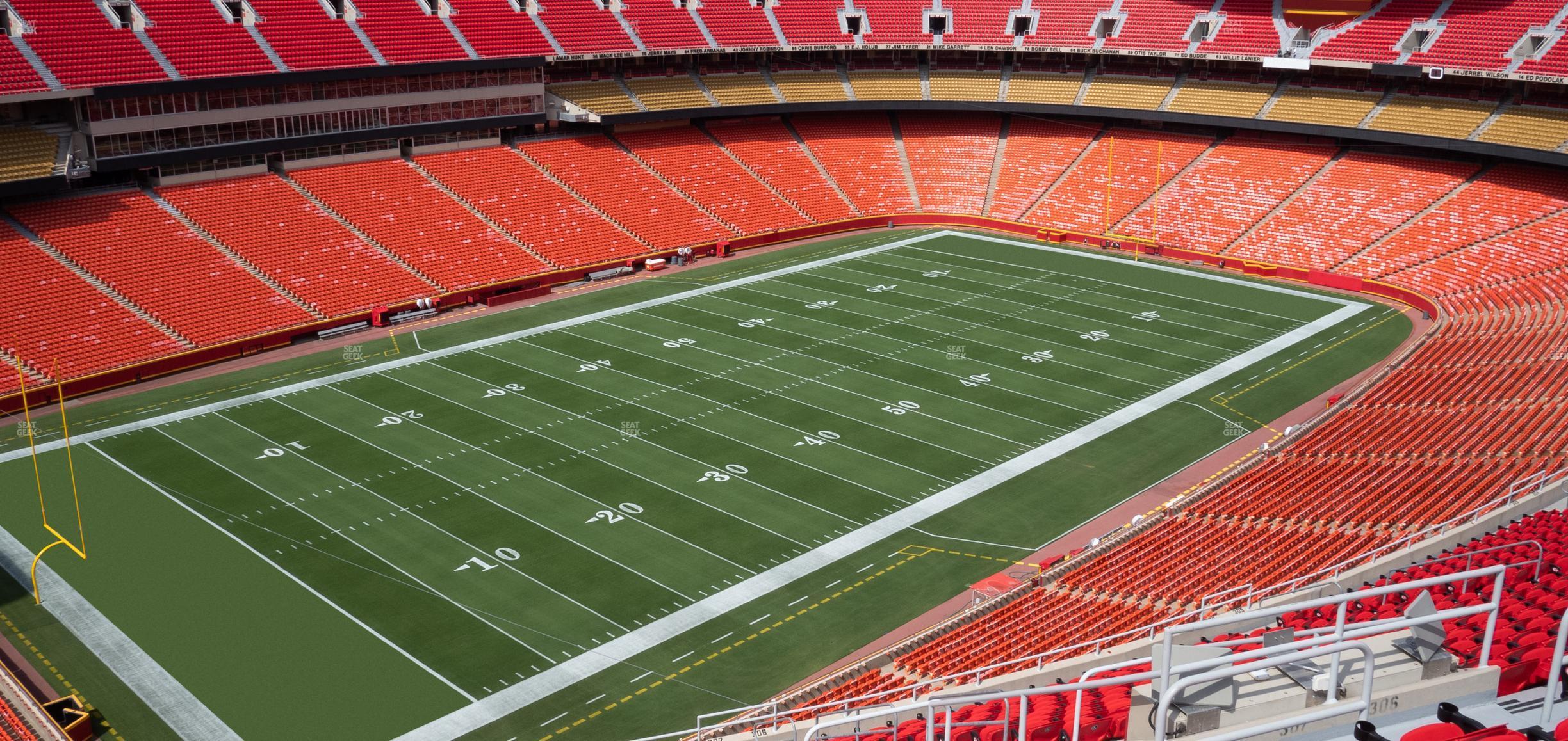 Seating view for GEHA Field at Arrowhead Stadium Section 307