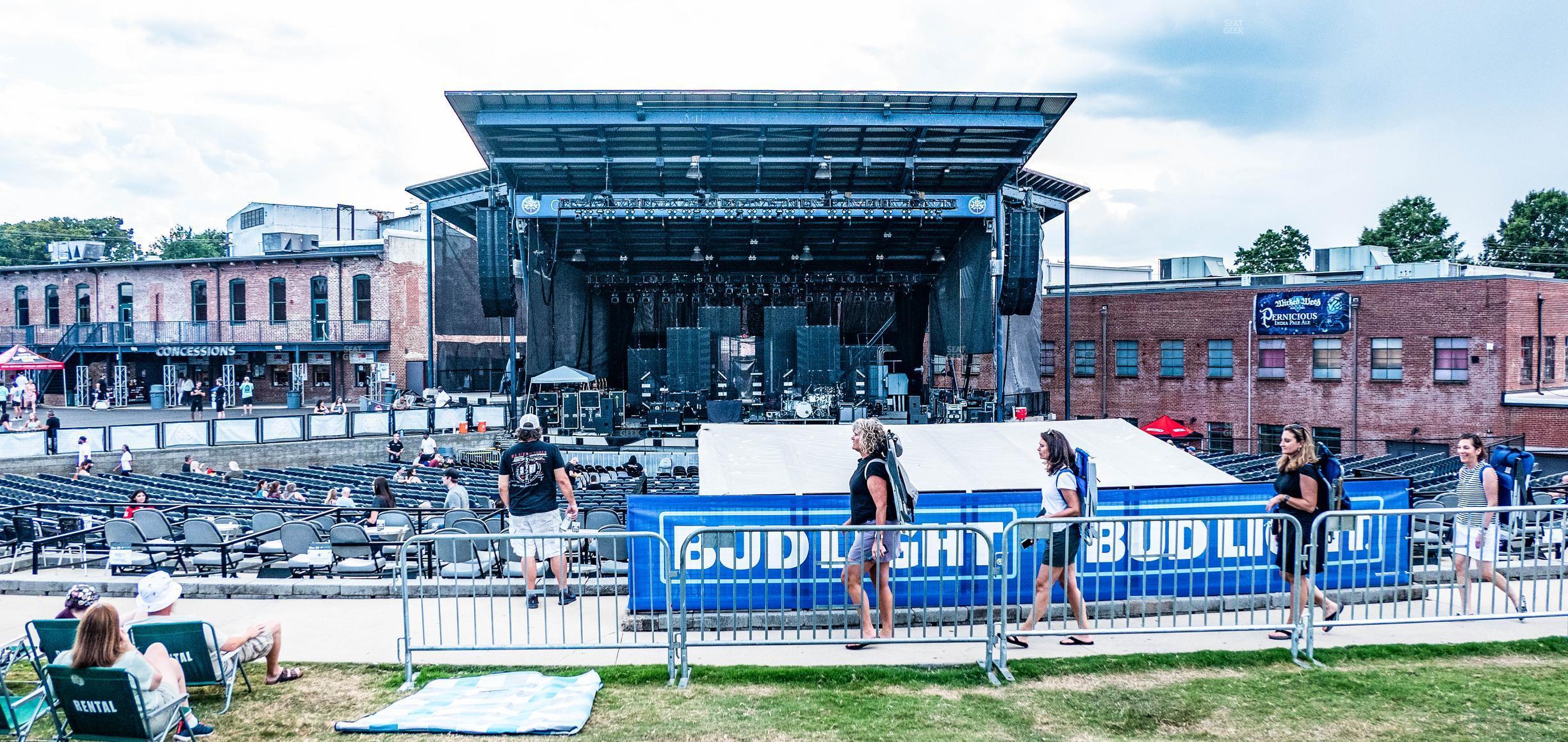 Seating view for Skyla Credit Union Amphitheatre Section Bud Light Lawn